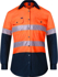 Picture of Ritemate Workwear Womens Taped 2 Tone Vented Lightweight Open Front Long Sleeve Shirt (RM208V2R)