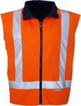 Picture of Ritemate Workwear Taped 4 in 1 Cotton Drill Jacket with Removable & Reversible Vest (RM73N1R)