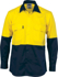 Picture of DNC Workwear Hi Vis Two Tone Cotton Drill Vented Long Sleeve Shirt (3981)