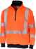 Picture of DNC Workwear Hi Vis Segmented Tape X Back 1/2 Zip Jumper (3533)