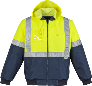 Picture of Syzmik Mens Hi Vis Quilted Flying Jacket (ZJ351)