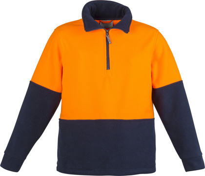 Picture of Syzmik Unisex Hi Vis 1/2 Zip Polar Fleece Pullover (ZT460)