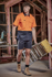 Picture of Syzmik Mens Hi Vis Shorts Sleeve Shirt (ZW115)