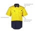 Picture of Syzmik Mens Hi Vis Shorts Sleeve Shirt (ZW115)