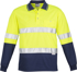 Picture of Syzmik Mens Hi Vis Hoop Taped Spliced Long Sleeve Polo (ZH235)