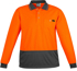 Picture of Syzmik Mens Hi Vis Comfort Back Long Sleeve Polo (ZH410)