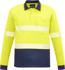 Picture of Syzmik Unisex Hi Vis Segmented Tape Long Sleeve Polo (ZH530)