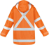 Picture of Syzmik Mens Hi Vis X Back 4 In 1 Waterproof Jacket (ZJ616)