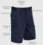 Picture of Syzmik Mens Basic Cargo Short (ZS502)