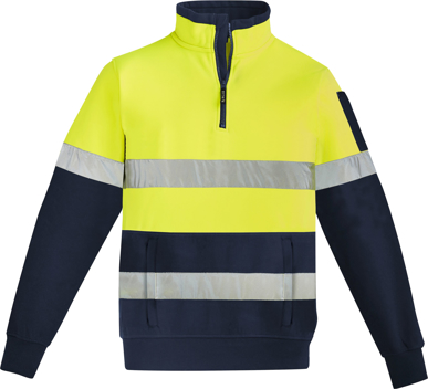 Picture of Syzmik Unisex Hi Vis Hoop Taped 1/4 Zip Pullover (ZT567)