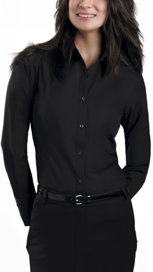 Picture of John Kevin Womens Long Sleeve Shirt - Black (101 Black)