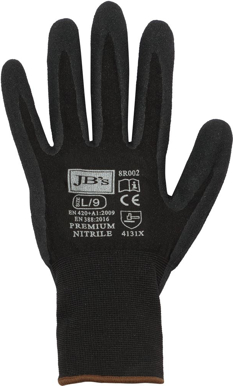 Picture of JB's Wear Premium Black Nitrile Breathable Glove - 12 Pack (8R002)