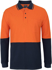 Picture of JB's Wear Hi Vis Long Sleeve Cotton Pique Traditional Polo (6HVQL)