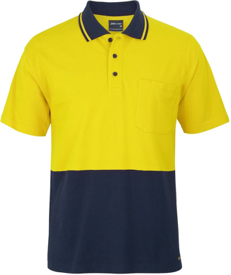 Picture of JB's Wear Hi Vis Short Sleeve Cotton Pique Traditional Polo (6HVQS)