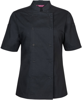 Picture of JB's Wear Womens Short Sleeve Snap Button Chef Jacket (5CJS1)