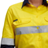 Picture of King Gee Womens Hi Vis Reflective Long Sleeve Work Shirt (K44532)