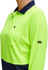 Picture of King Gee Womens Workcool Hyperfreeze Hi Vis Long Sleeve Polo Shirt (K44730)