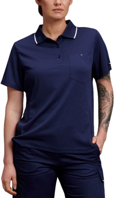 Picture of King Gee Womens Workcool Hyperfreeze Short Sleeve Polo Shirt (K44740)