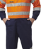 Picture of King Gee Originals Hi Vis Reflective Two Tone Drill Work Overalls (K51525)