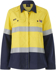 Picture of King Gee Womens Shieldtec Lenzing FR Hi Vis Spliced Open Front Taped Shirt (K84002)