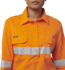 Picture of King Gee Womens Workcool Vented Closed Front Shirt Taped Long Sleeve (K44228)