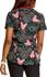 Picture of Cherokee Scrubs Womens Holiday Heads Scrub Top (TF769 MKZD)