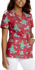 Picture of Cherokee Scrubs Womens Meowy Christmouse Scrub Top (CK616 MWCM)