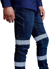 Picture of King Gee Urban Coolmax Stretch Slim Reflective Denim Work Jeans (K53007)