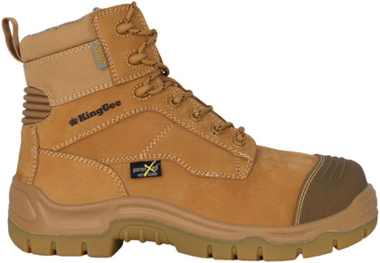 Picture of King Gee Toe Safety Work Boots 6" - Wheat (K27872)