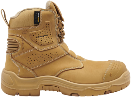 Picture of King Gee Bennu Pro 6 Zip Sided Work Boot - Wheat (K28009)