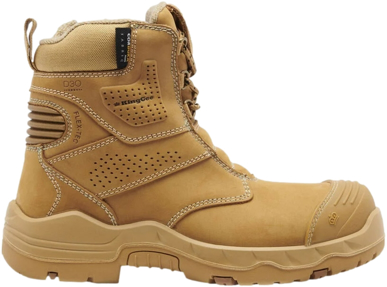 Picture of King Gee Womens Bennu Pro 6 Zip Sided Work Boot - Wheat (K28012)