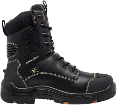 Picture of King Gee Onyx 8Z Met PR Zip Sided Boot - Black (K27996)