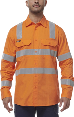 Picture of King Gee Workcool Vented VIC Rail Shirt (K54014)