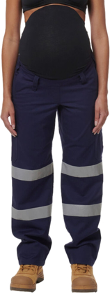 Picture of King Gee Womens Workcool Maternity Reflective Bio Motion Pant (K43007)