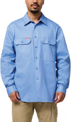 Picture of Hard Yakka Long Sleeve Open Front Cotton Drill Work Shirt (Y07500)