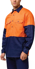 Picture of Hard Yakka Hi Vis 2 Tone Closed Front Long Sleeve Shirt with Gusset (Y07984)