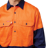 Picture of Hard Yakka Hi Vis 2 Tone Closed Front Long Sleeve Shirt with Gusset (Y07984)