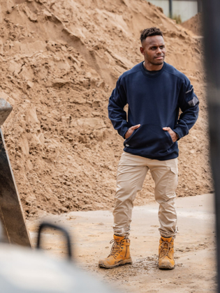 Picture of Bisley Workwear Mens Work Fleece Full Zip Hoodie (BK6725)