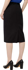 Picture of NNT Uniforms Womens Wool Blend Twill Secret Waist Midi Skirt - Black (CAT2RW-BLA)