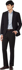 Picture of NNT Uniforms Mens Wool Blend Twill Tailored 2 Button Jacket - Black (CATBEU-BLA)