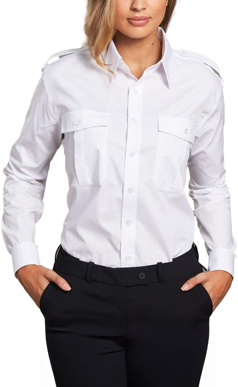 Picture of Winning Spirit Unisex Epaulette Long Sleeve Shirt (BS06L)