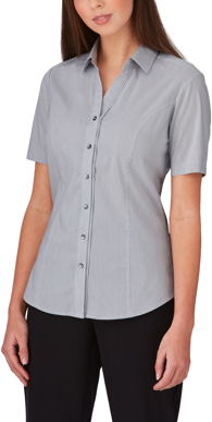 Picture of City Collections City Stretch Pinfeather Short Sleeve Shirt (2267)