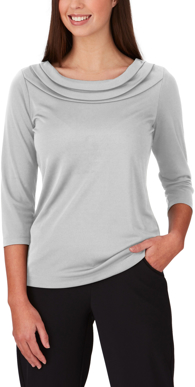 Picture of City Collection Eva Knit 3/4 Sleeve Blouse (2226)