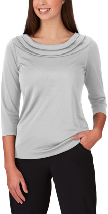 Picture of City Collection Eva Knit 3/4 Sleeve Blouse (2226)